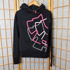 Stylish Black and Pink Hoodie